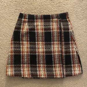 Women Plaid A-Line Mini Skirt